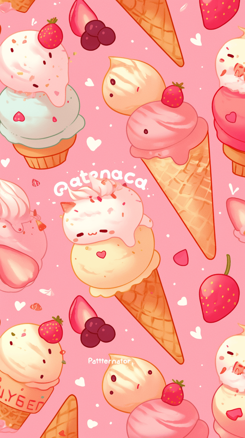 Ice Cream 027 original repeating artwork