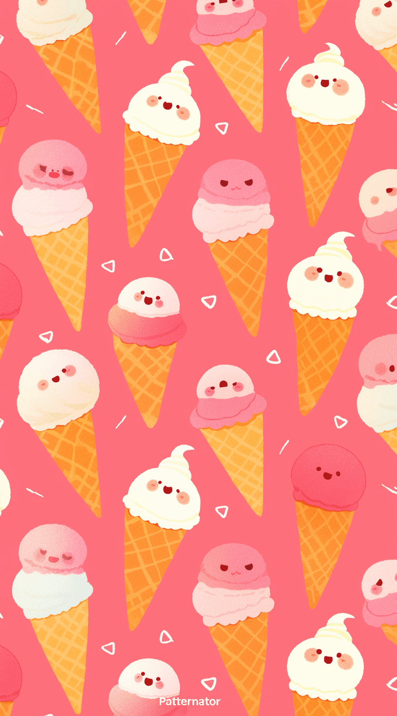 Ice Cream Loop original repeating artwork