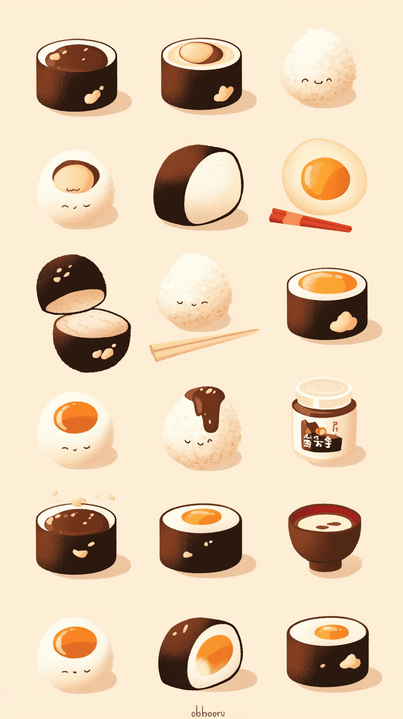 Sushi Session original repeating artwork
