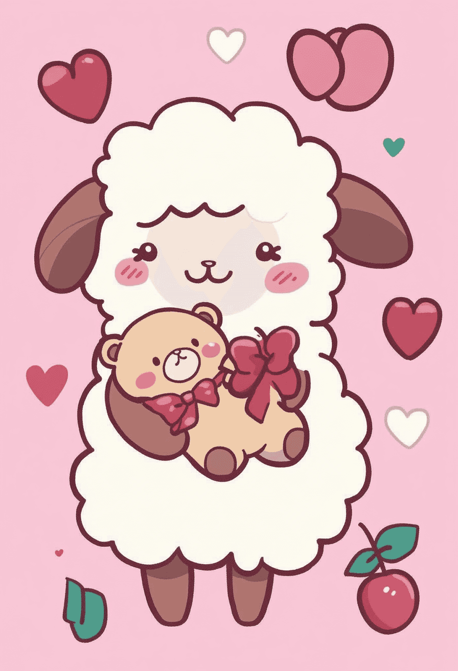 Sheep Beats original repeating artwork