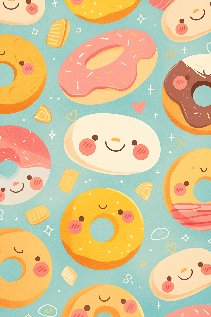 Donut Pop original repeating artwork