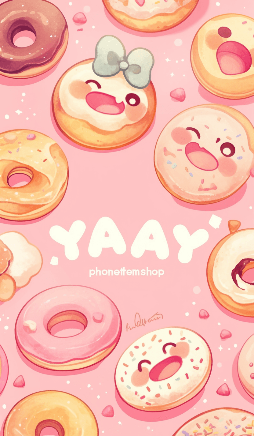 Donut Dusk original repeating artwork