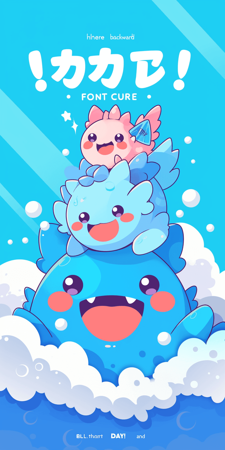 Quirky Monster Team original repeating artwork