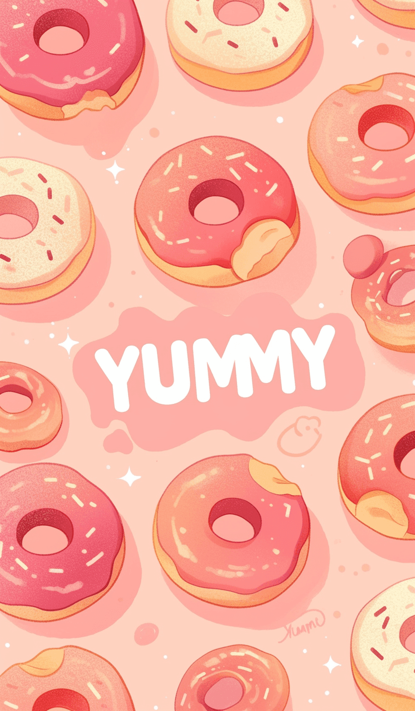 Donut Bold original repeating artwork