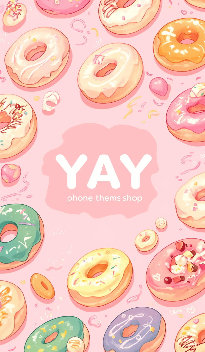 Donut Silver original repeating artwork