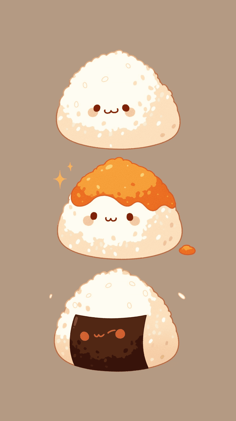 Rice Ball Team original repeating artwork