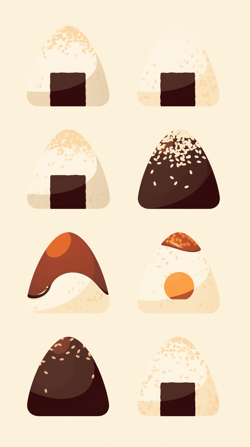 Rice Ball Club original repeating artwork