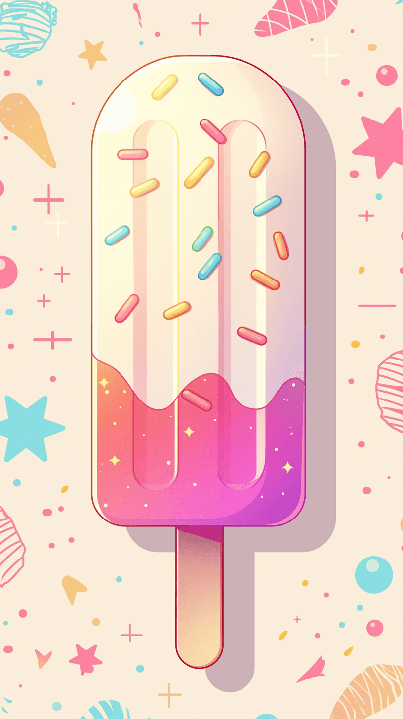 Ice Cream Flip original repeating artwork