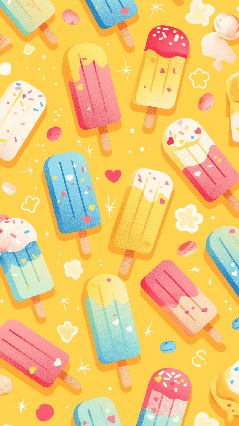 Ice Cream Coast original repeating artwork