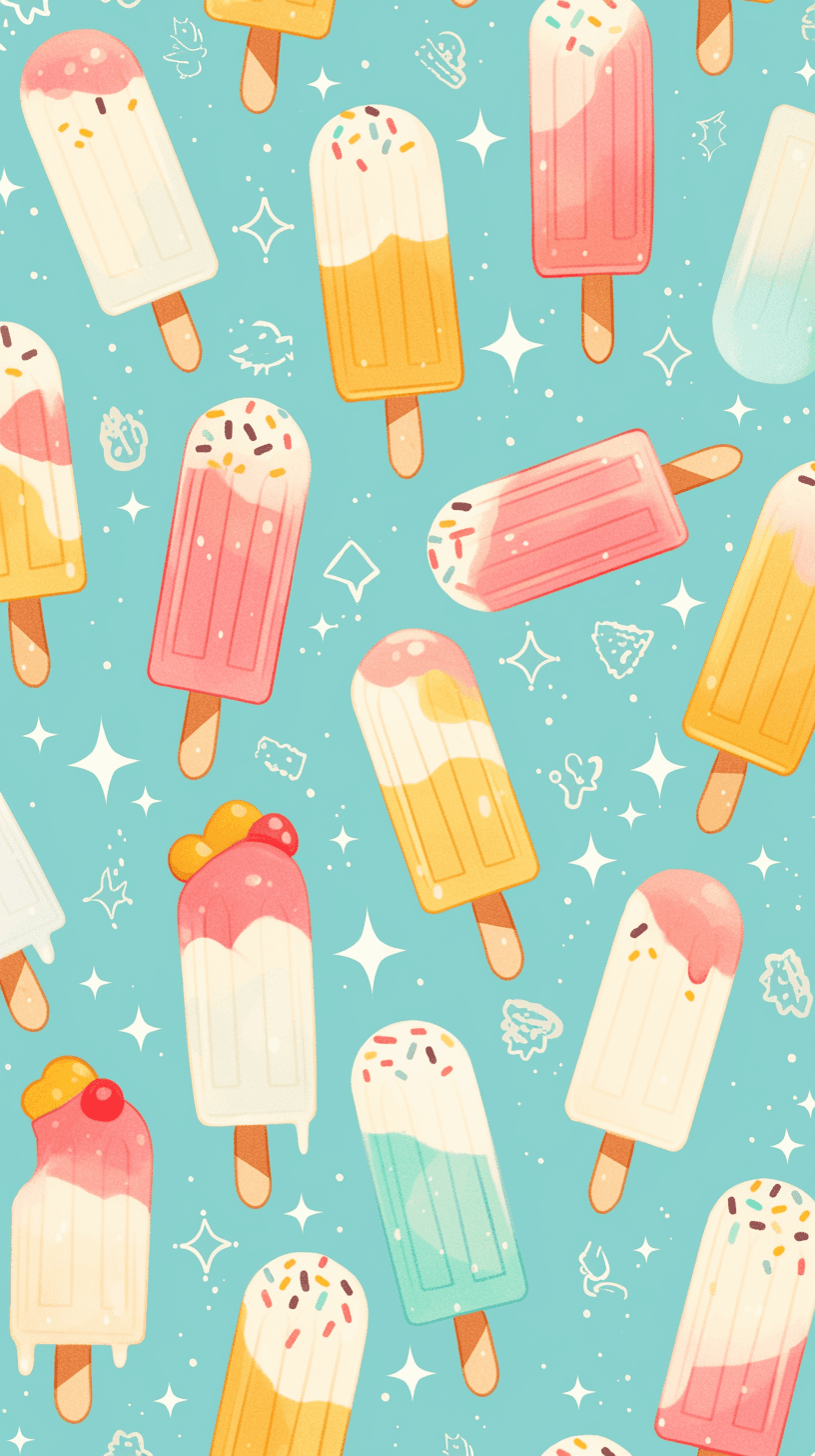 Ice Cream West original repeating artwork