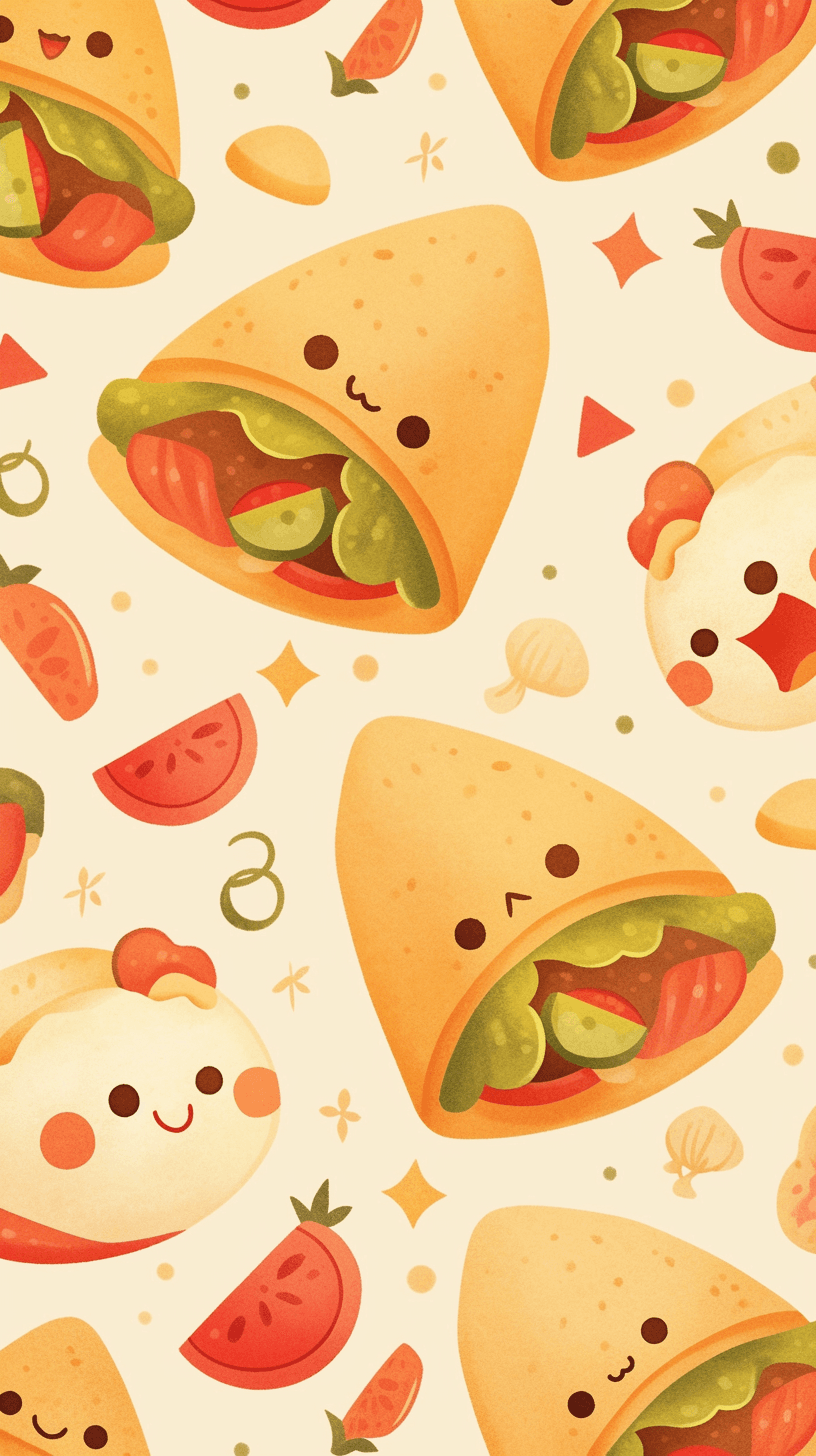 Sandwich Squad original repeating artwork