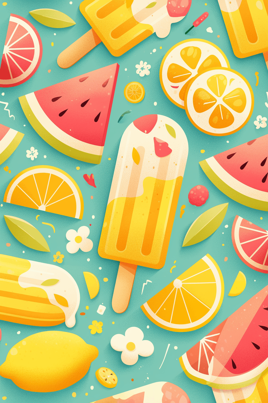 Ice Cream 025 original repeating artwork