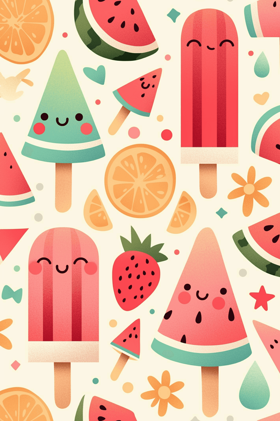 Ice Cream Summit original repeating artwork