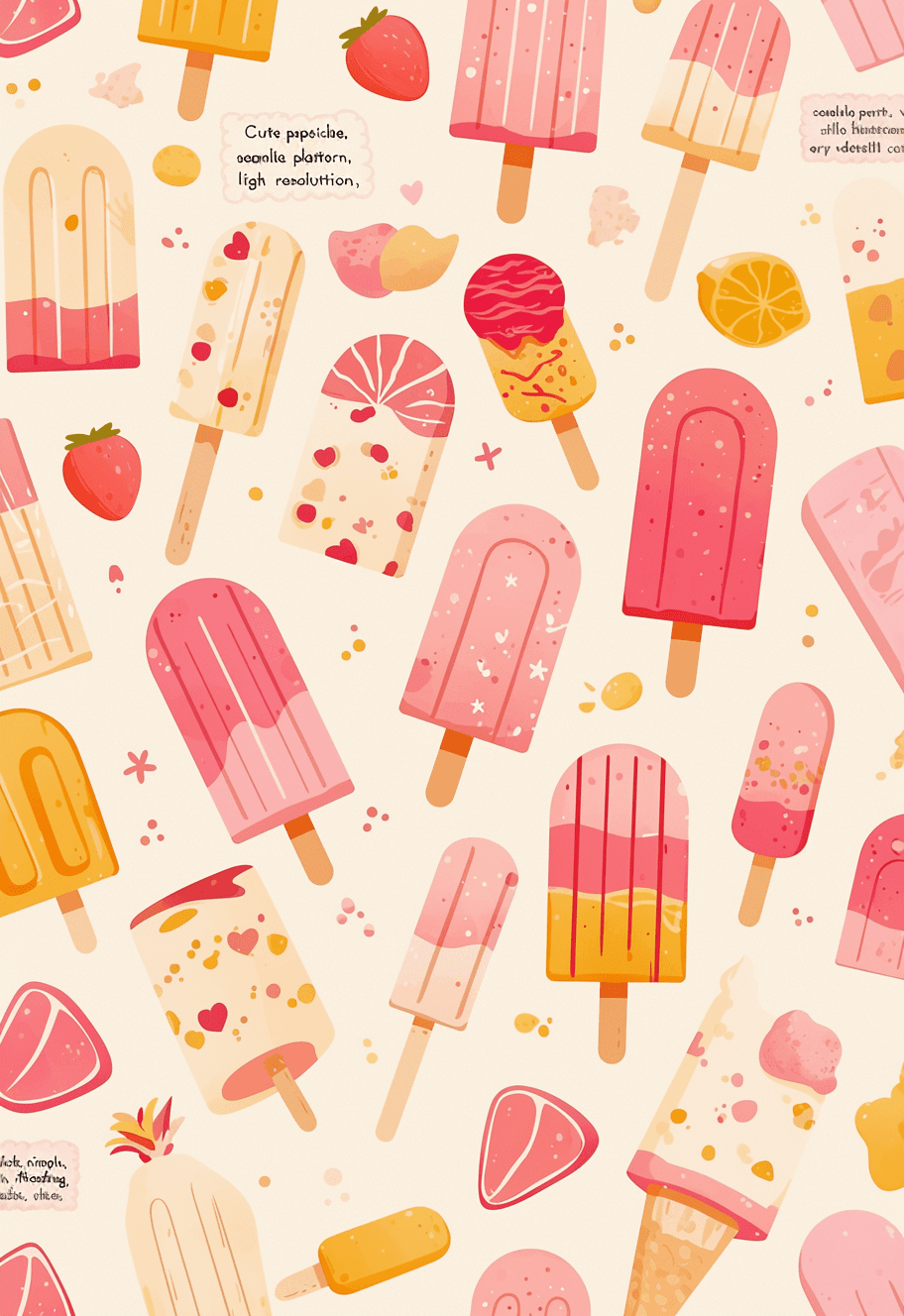 Ice Cream 105 original repeating artwork