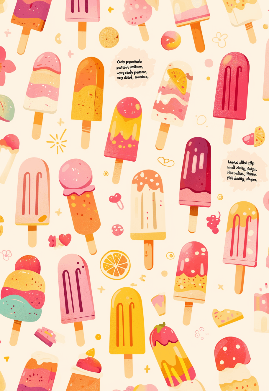 Ice Cream Edition original repeating artwork