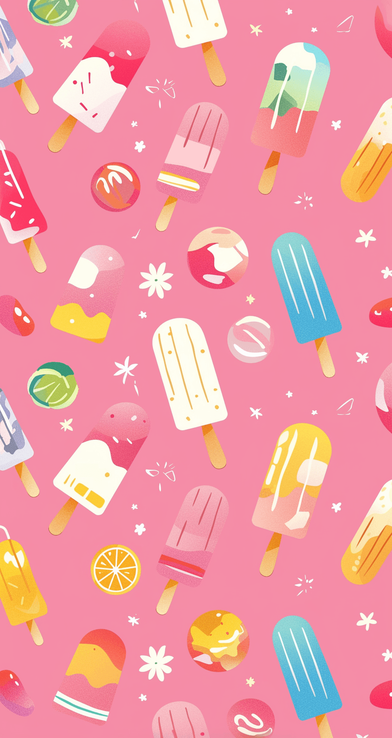 Ice Cream Spin original repeating artwork