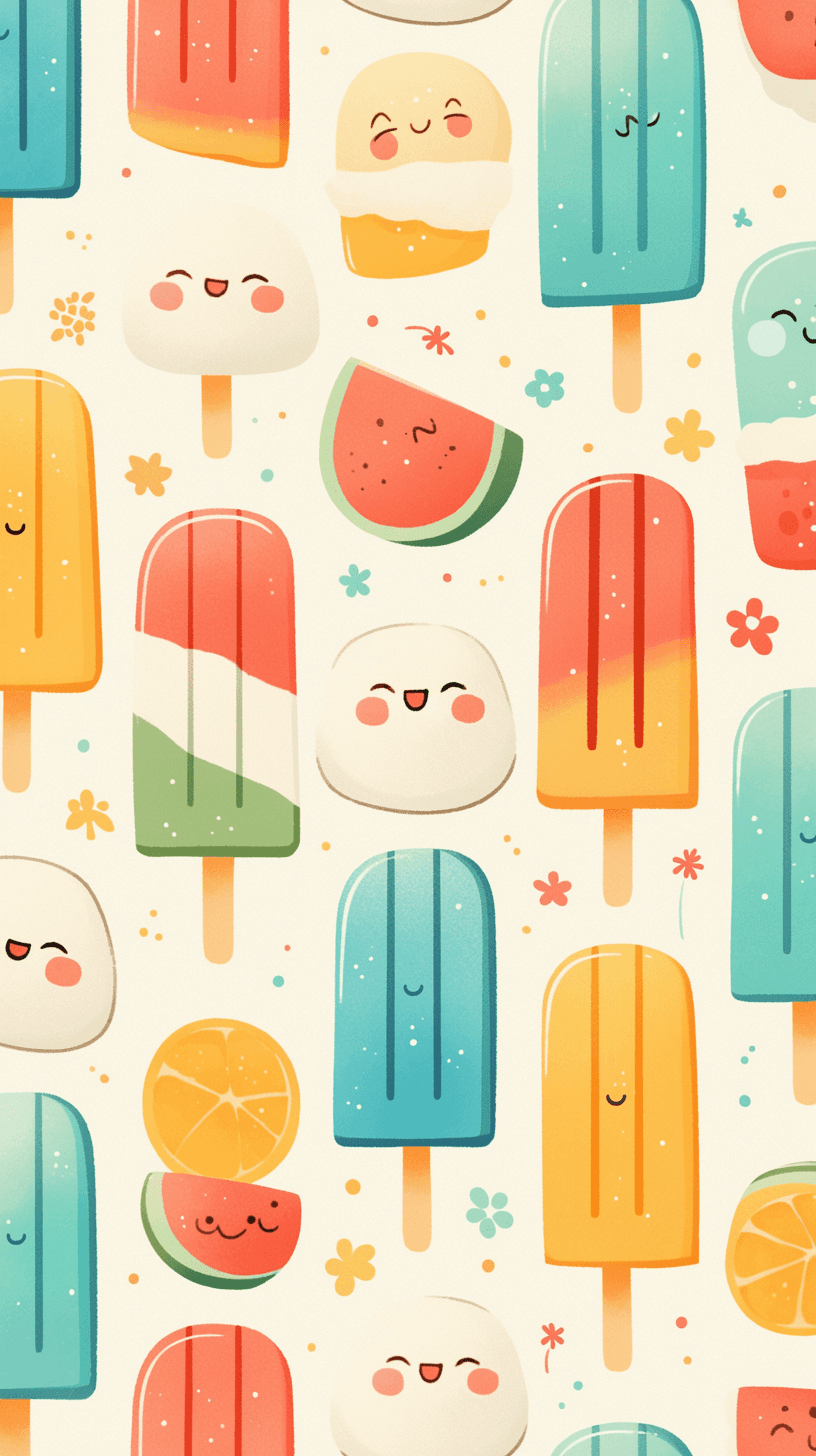 Ice Cream Session original repeating artwork