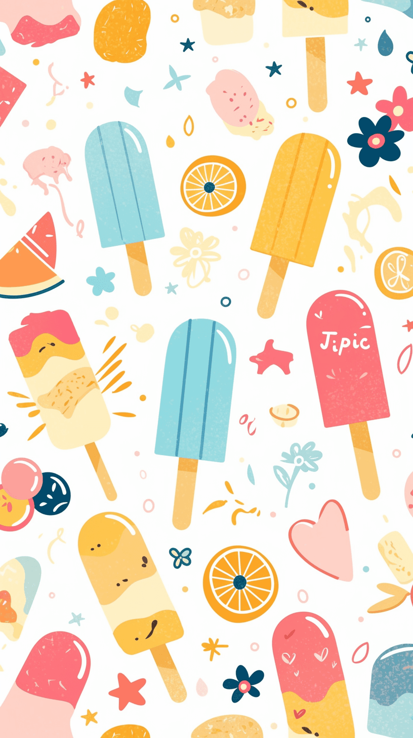 Ice Cream Print original repeating artwork