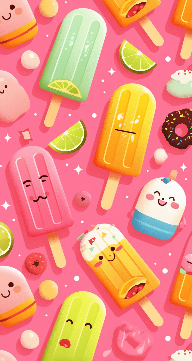 Ice Cream Starlight original repeating artwork