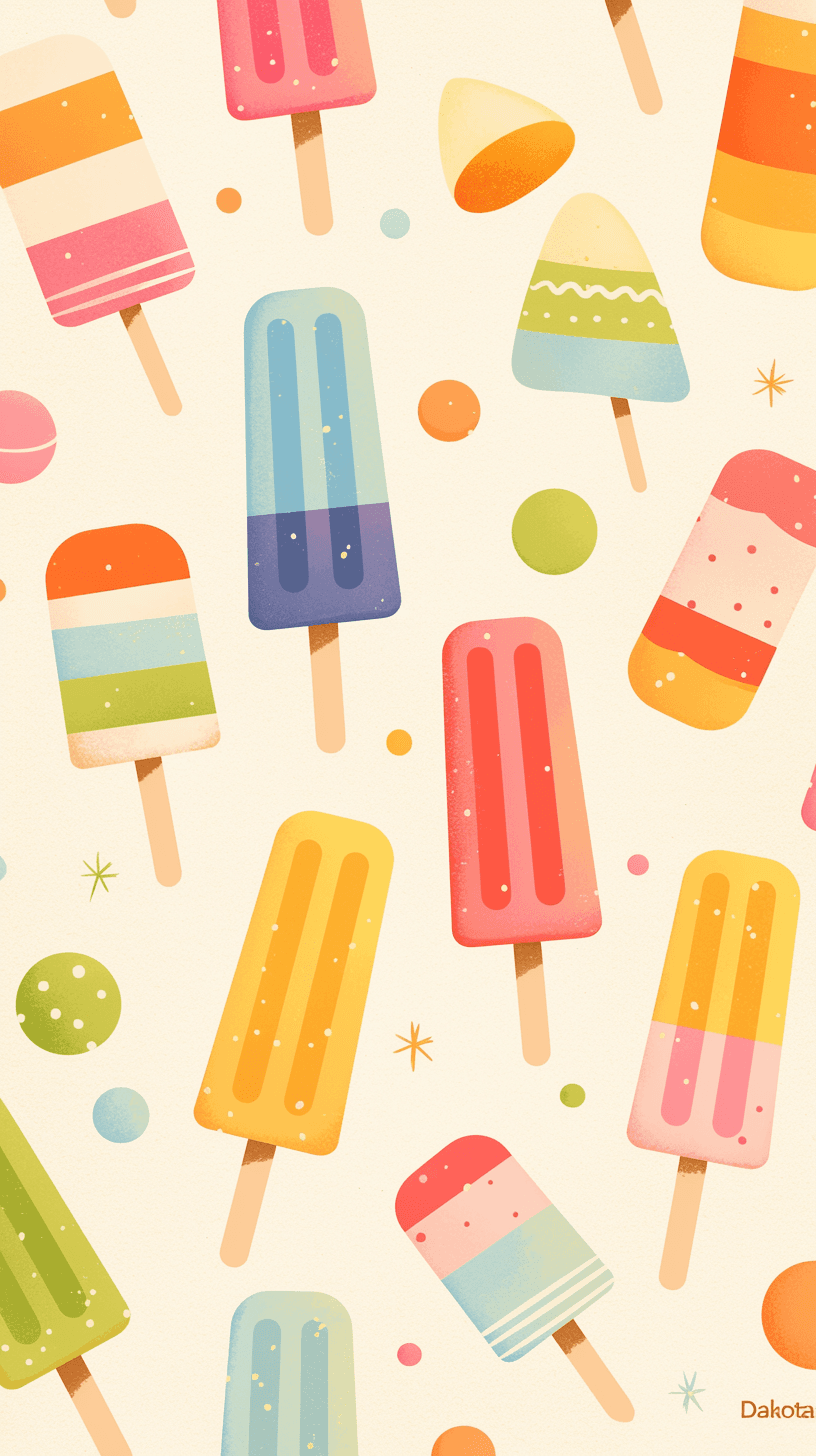 Ice Cream 008 original repeating artwork