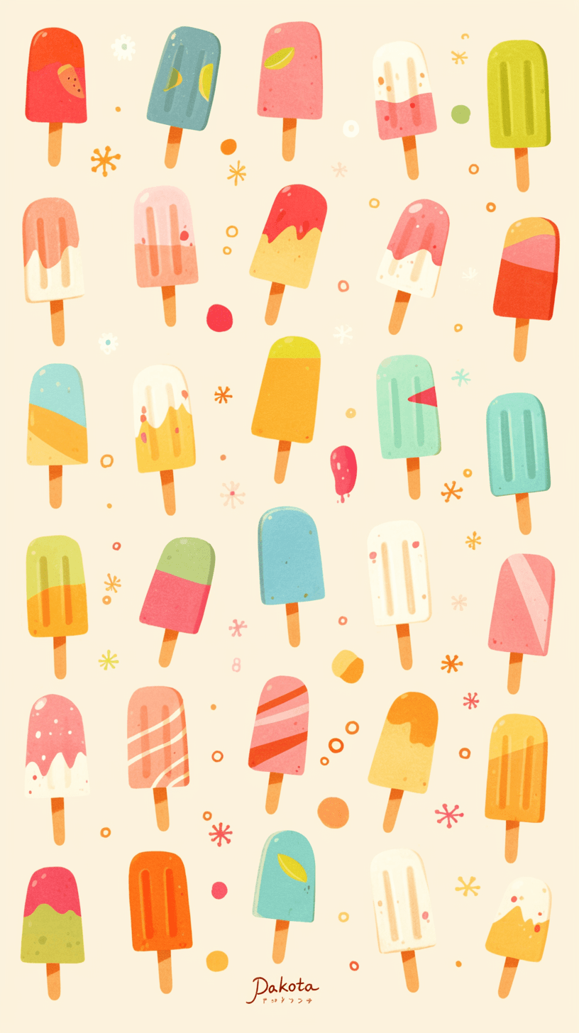 Ice Cream 007 original repeating artwork