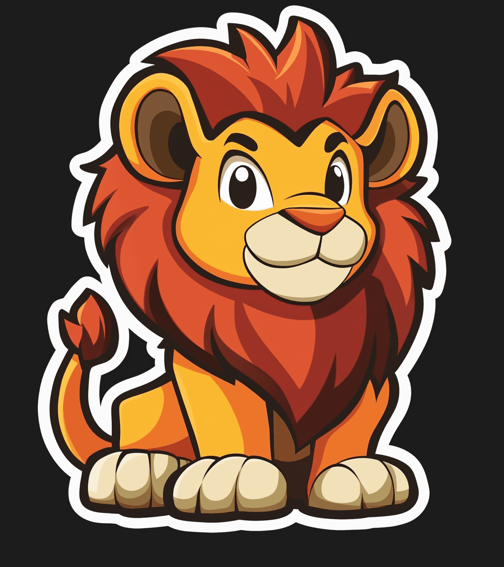 Lion Gang original repeating artwork