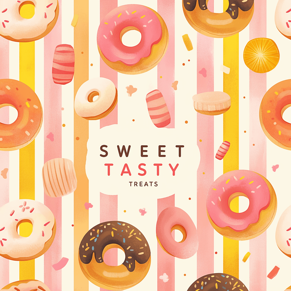 Donut Picnic original repeating artwork