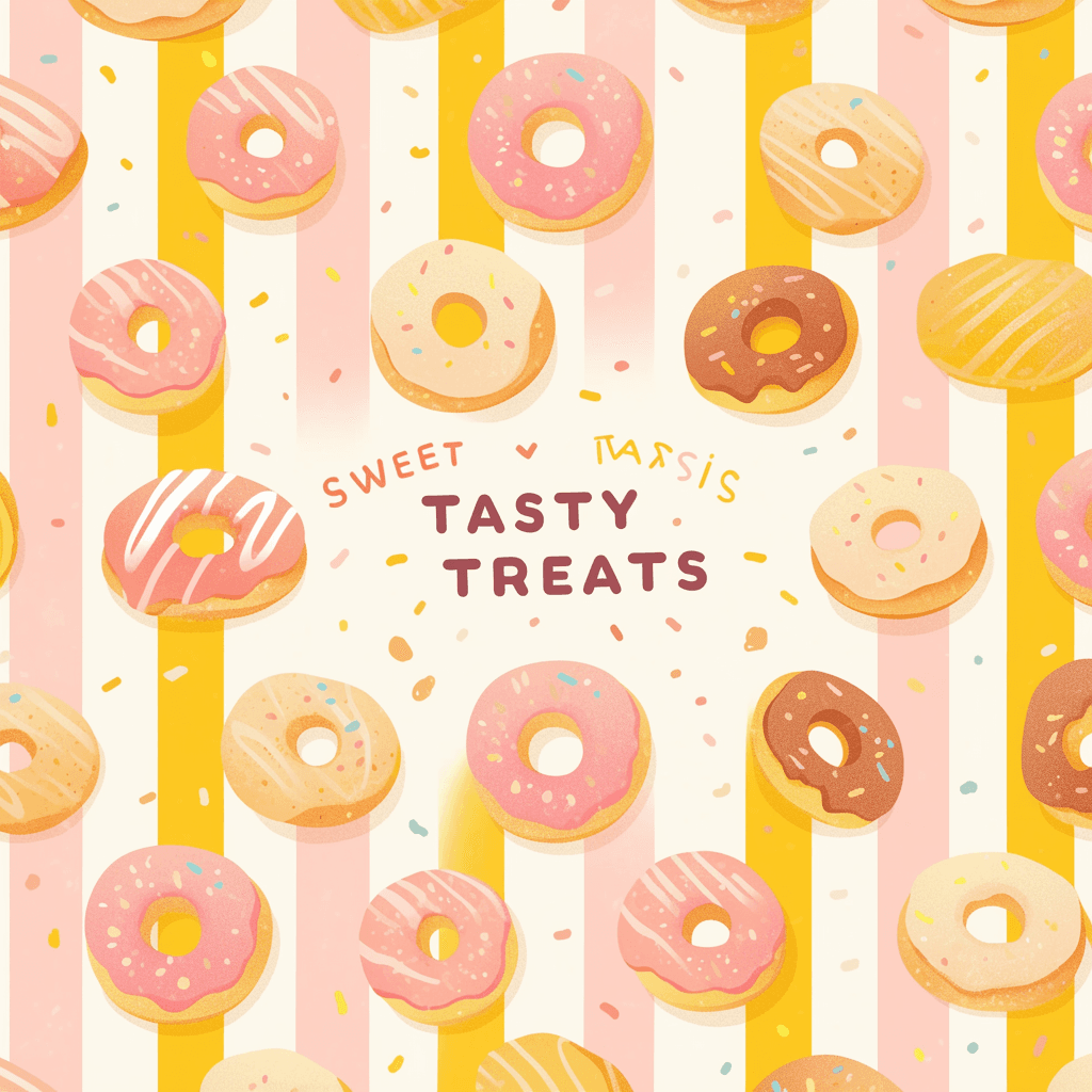 Donut Bop original repeating artwork