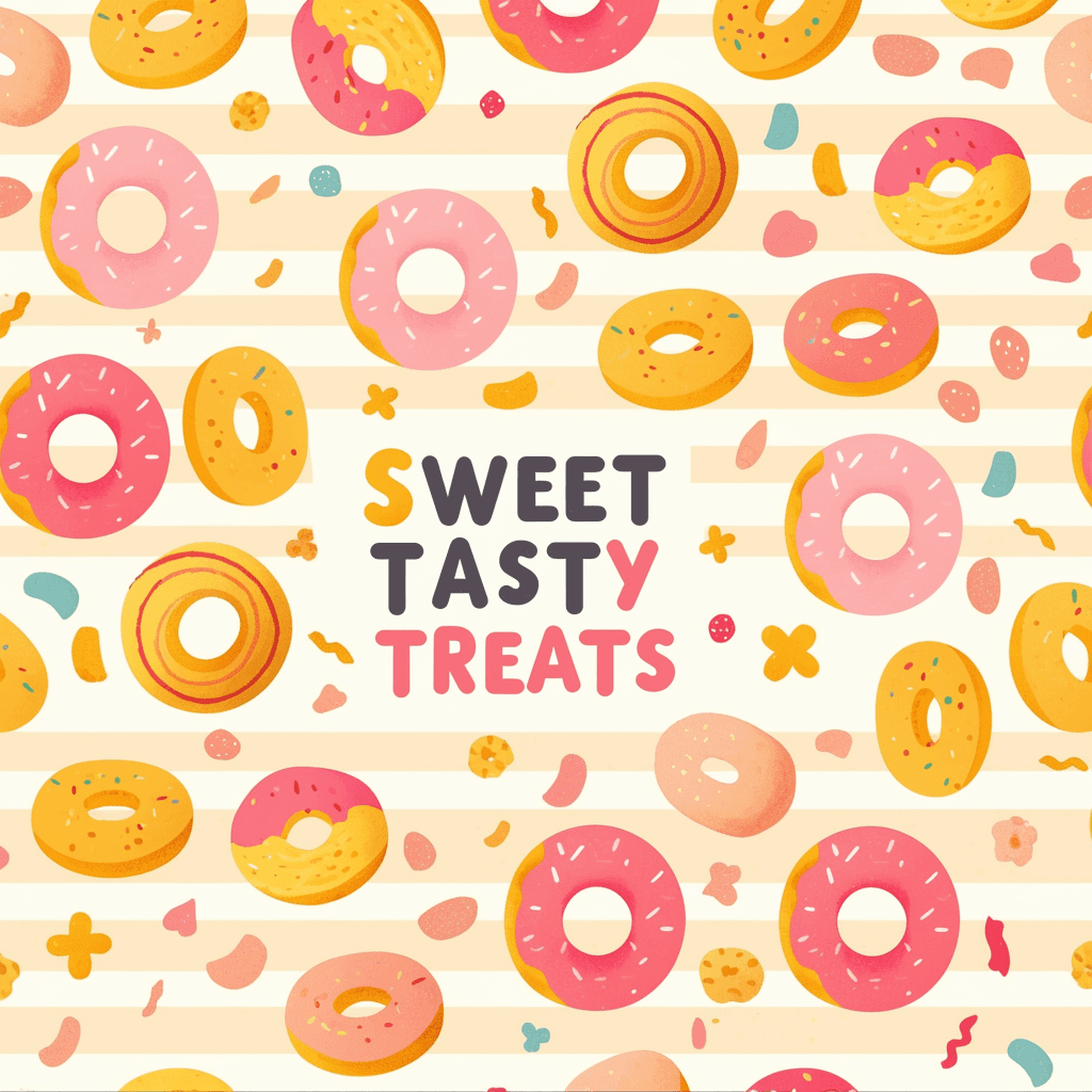 Donut Flip original repeating artwork