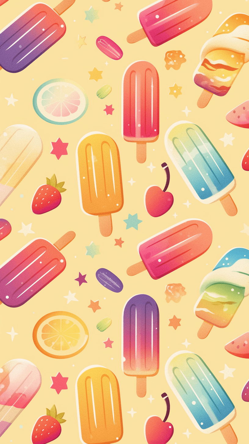 Popsicle original repeating artwork