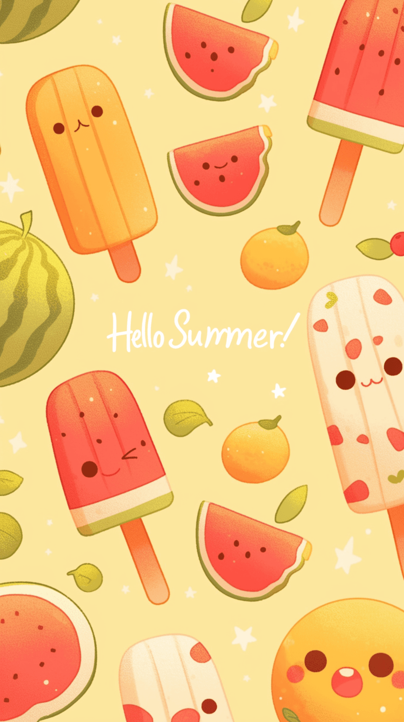 Popsicle Collective original repeating artwork