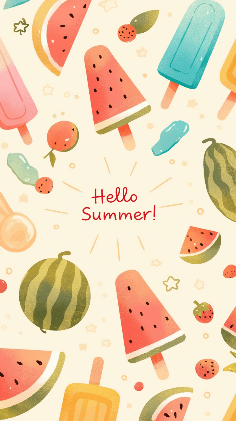 Fruit Run original repeating artwork