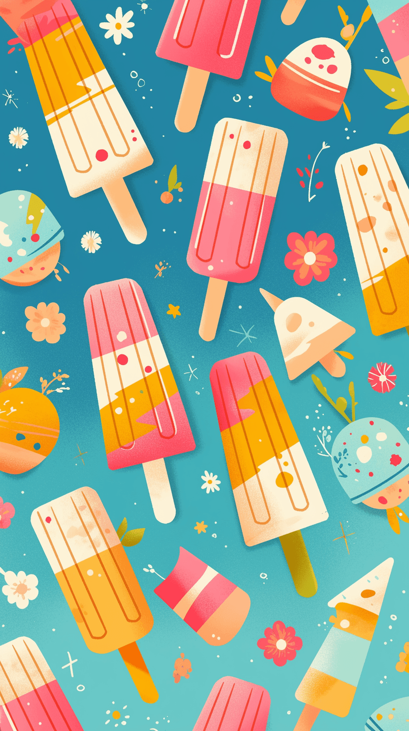Popsicle 001 original repeating artwork