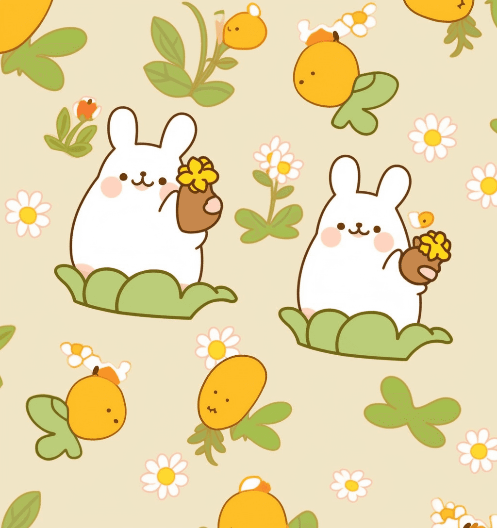 Bunny Mono original repeating artwork