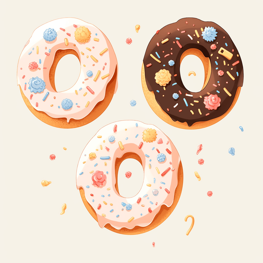 Donut Festival original repeating artwork