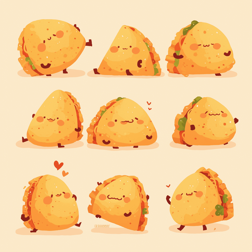 Cute Snack 001 original repeating artwork
