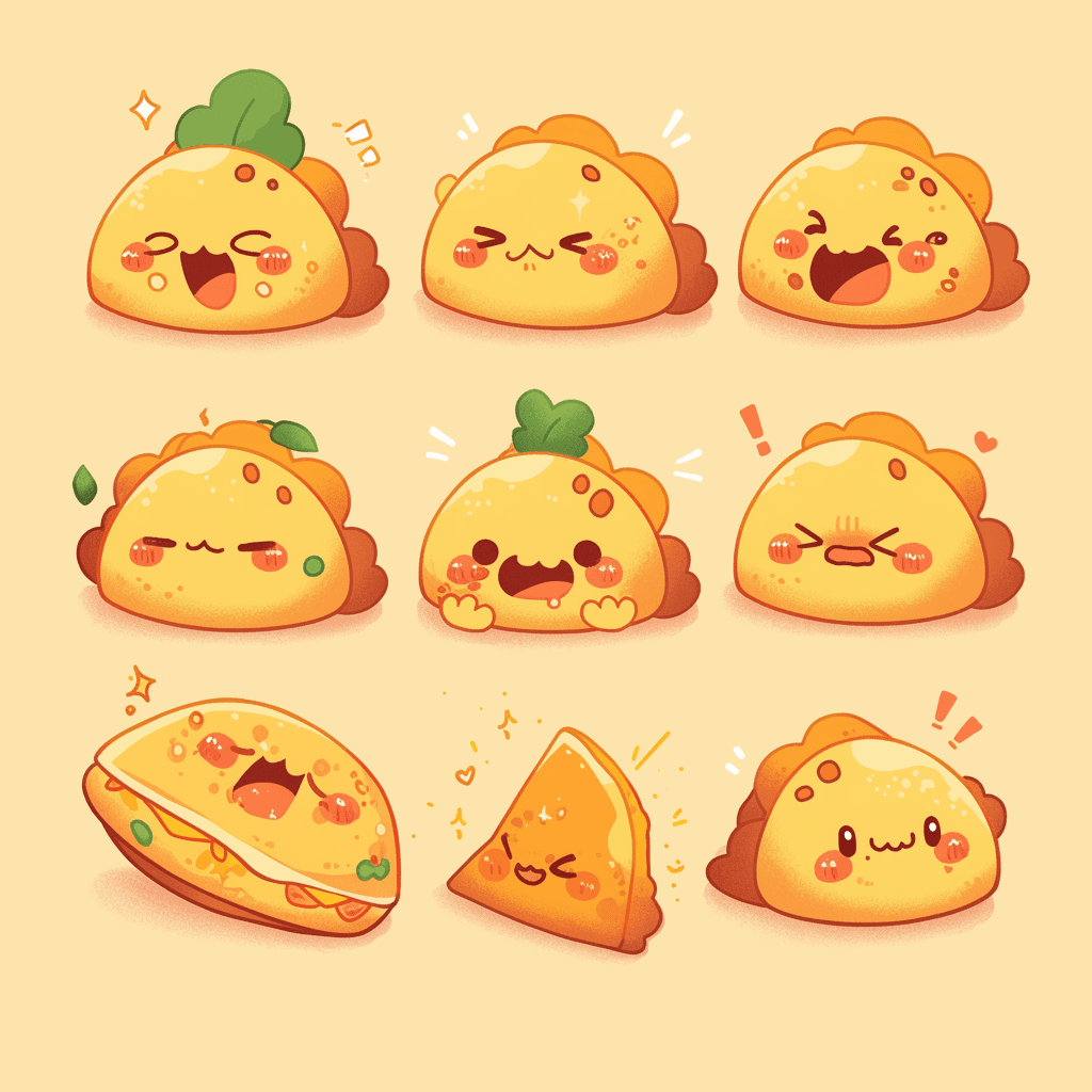 Cute Snack Crew original repeating artwork