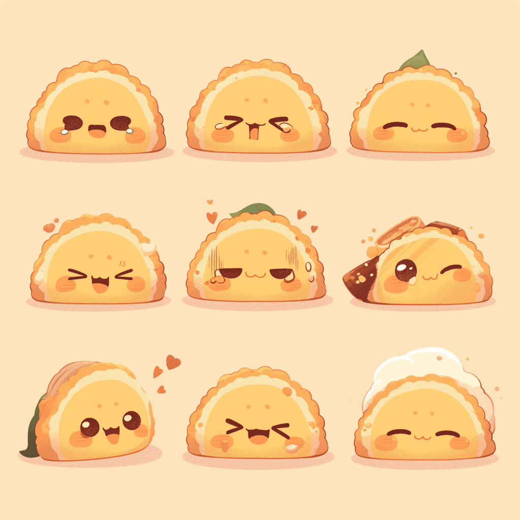Cute Snack Team original repeating artwork