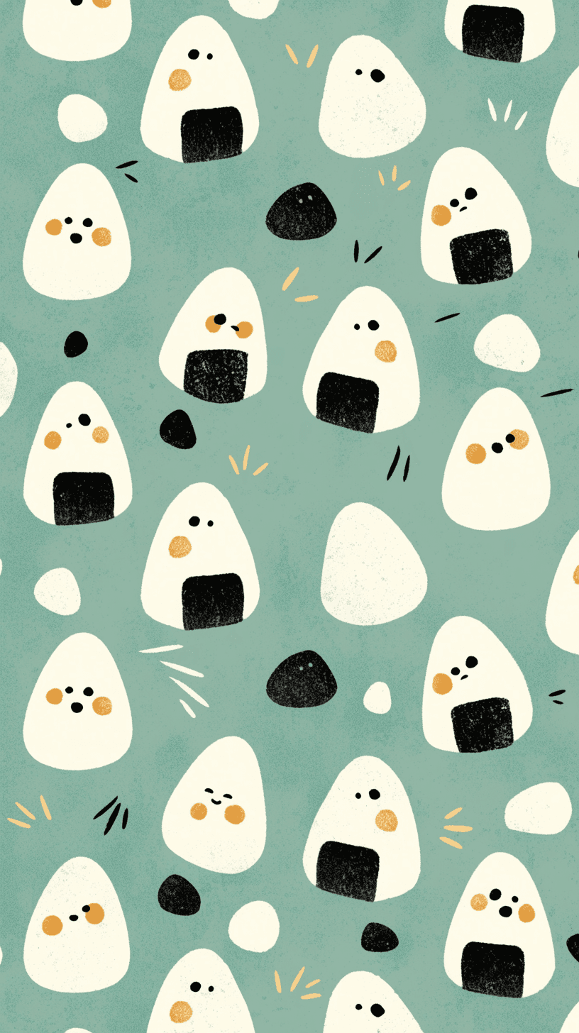 Rice Ball 001 original repeating artwork