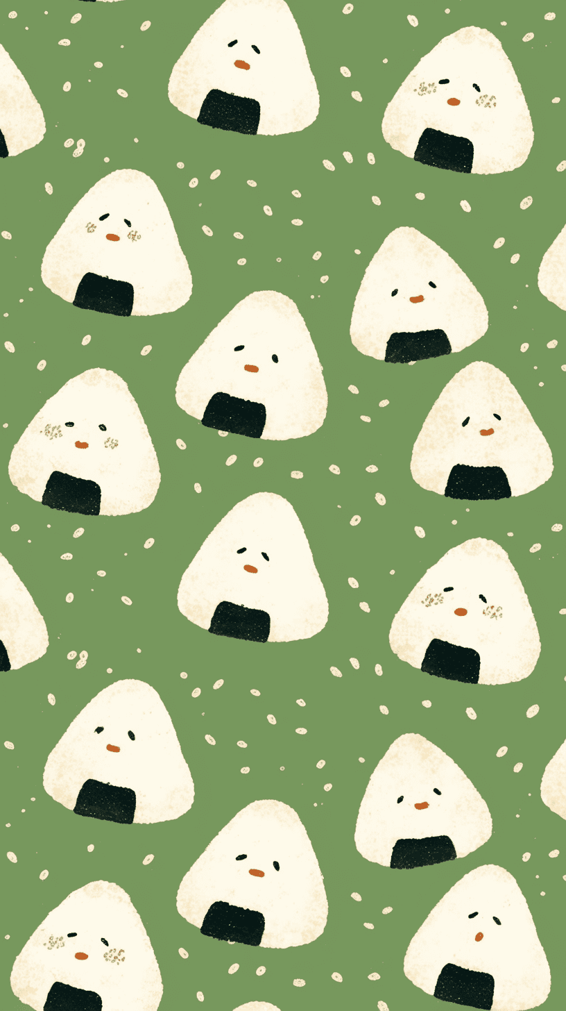 Rice Ball original repeating artwork
