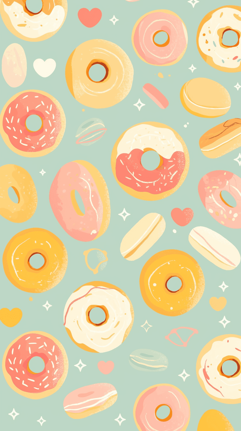 Donut Bright original repeating artwork
