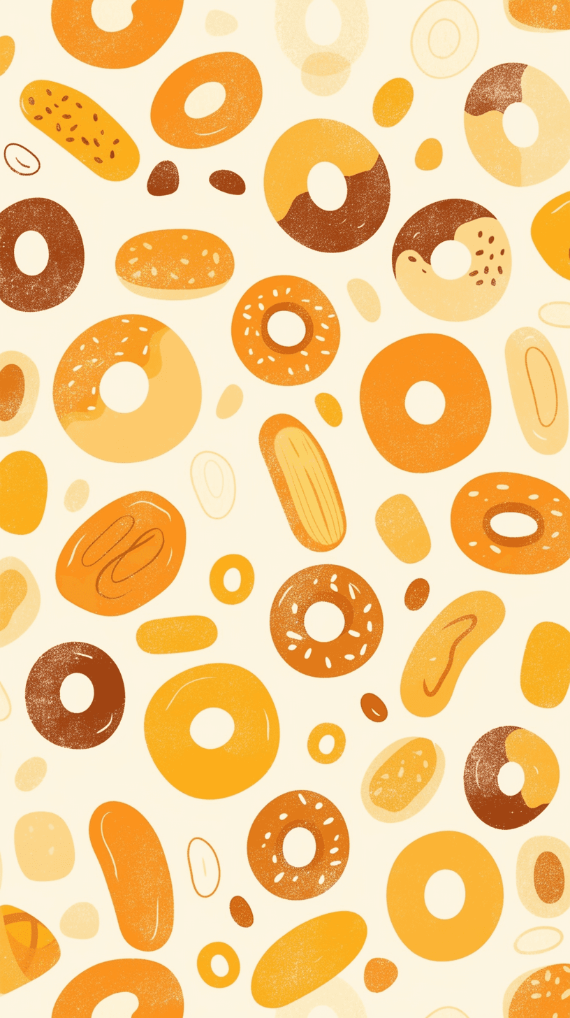 Donut Duo original repeating artwork