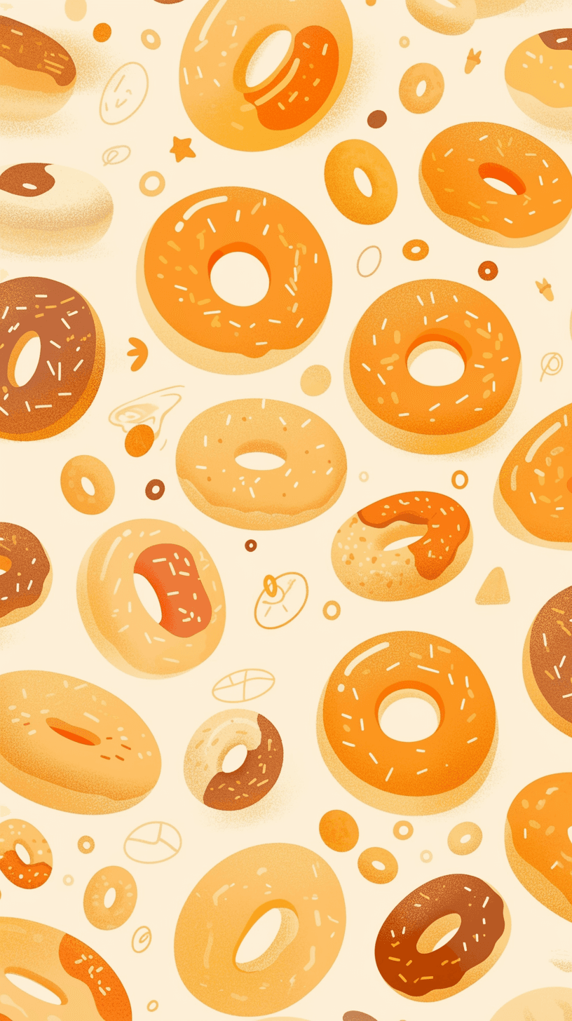 Donut Pastel original repeating artwork
