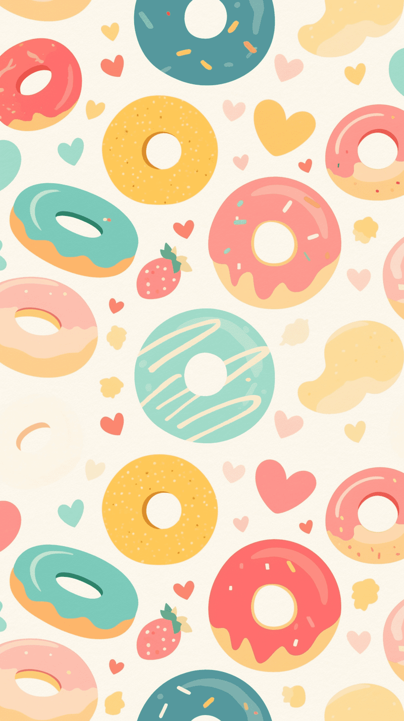 Donut Show original repeating artwork