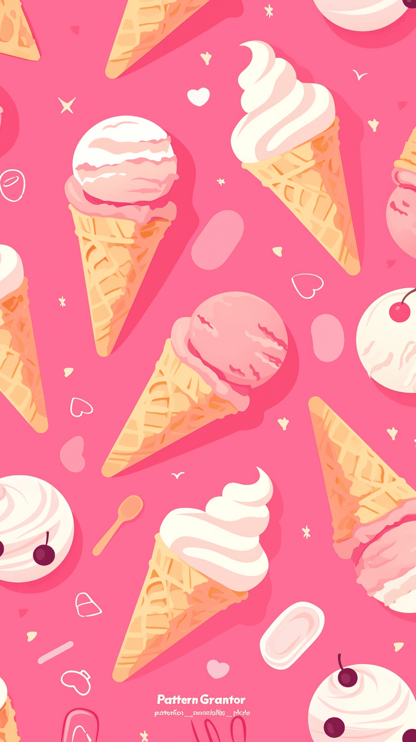 Ice Cream Sunrise original repeating artwork