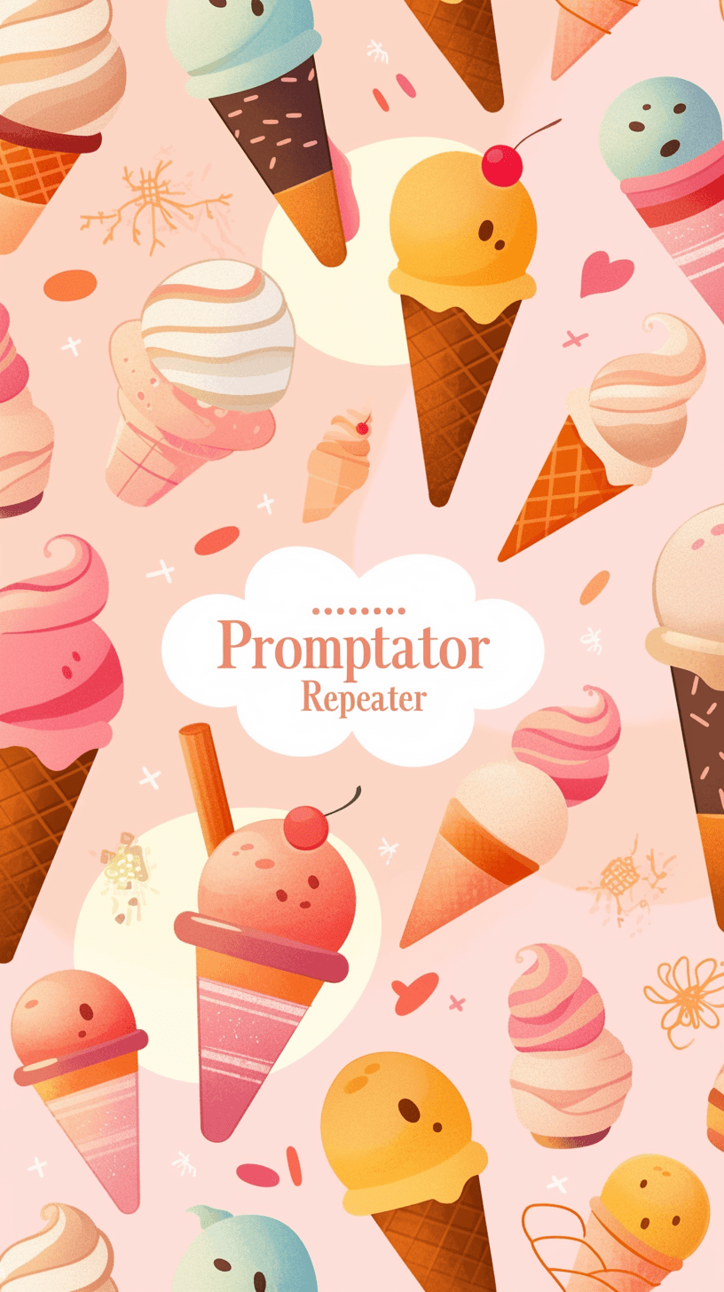 Ice Cream Festival original repeating artwork