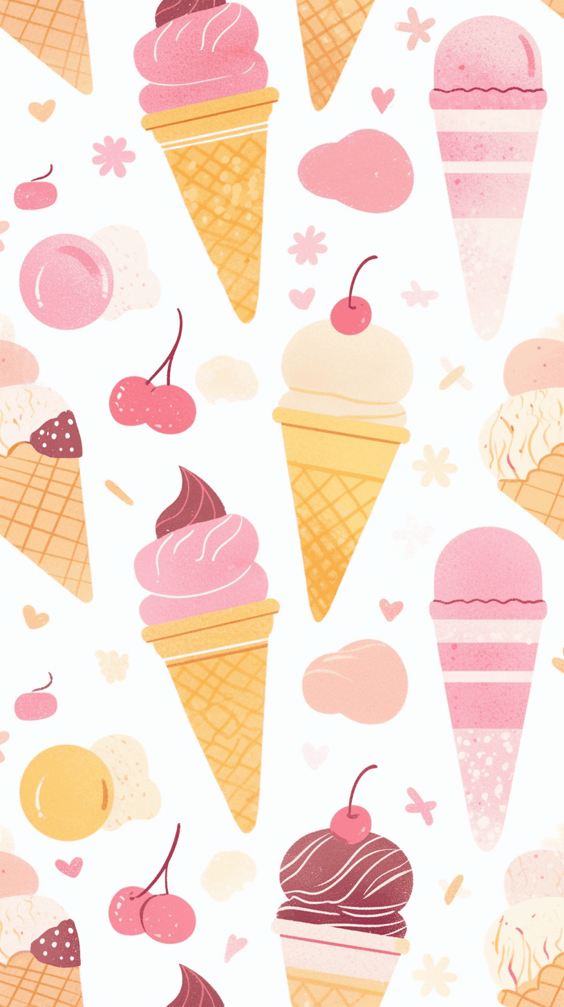 Ice Cream Team original repeating artwork