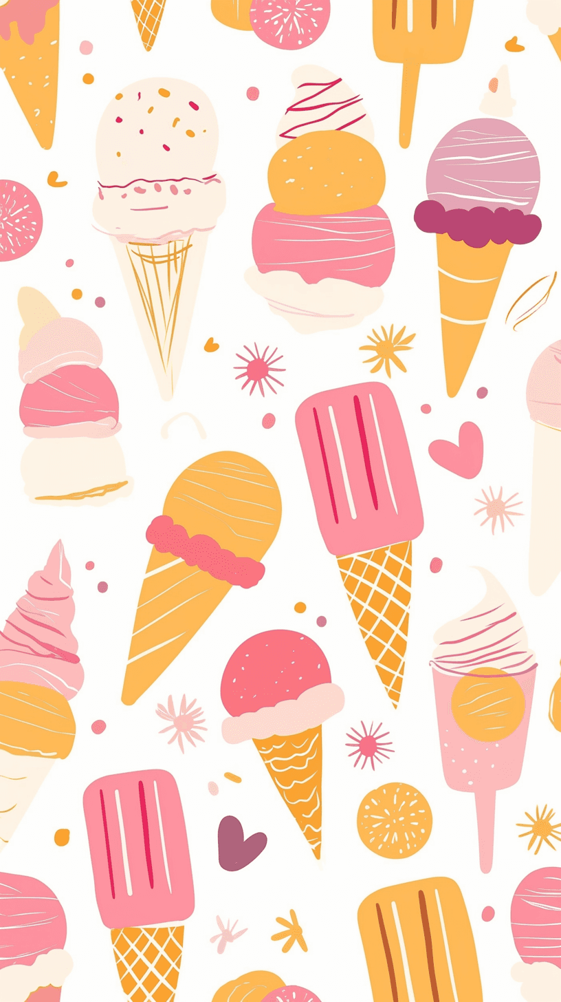 Ice Cream 109 original repeating artwork