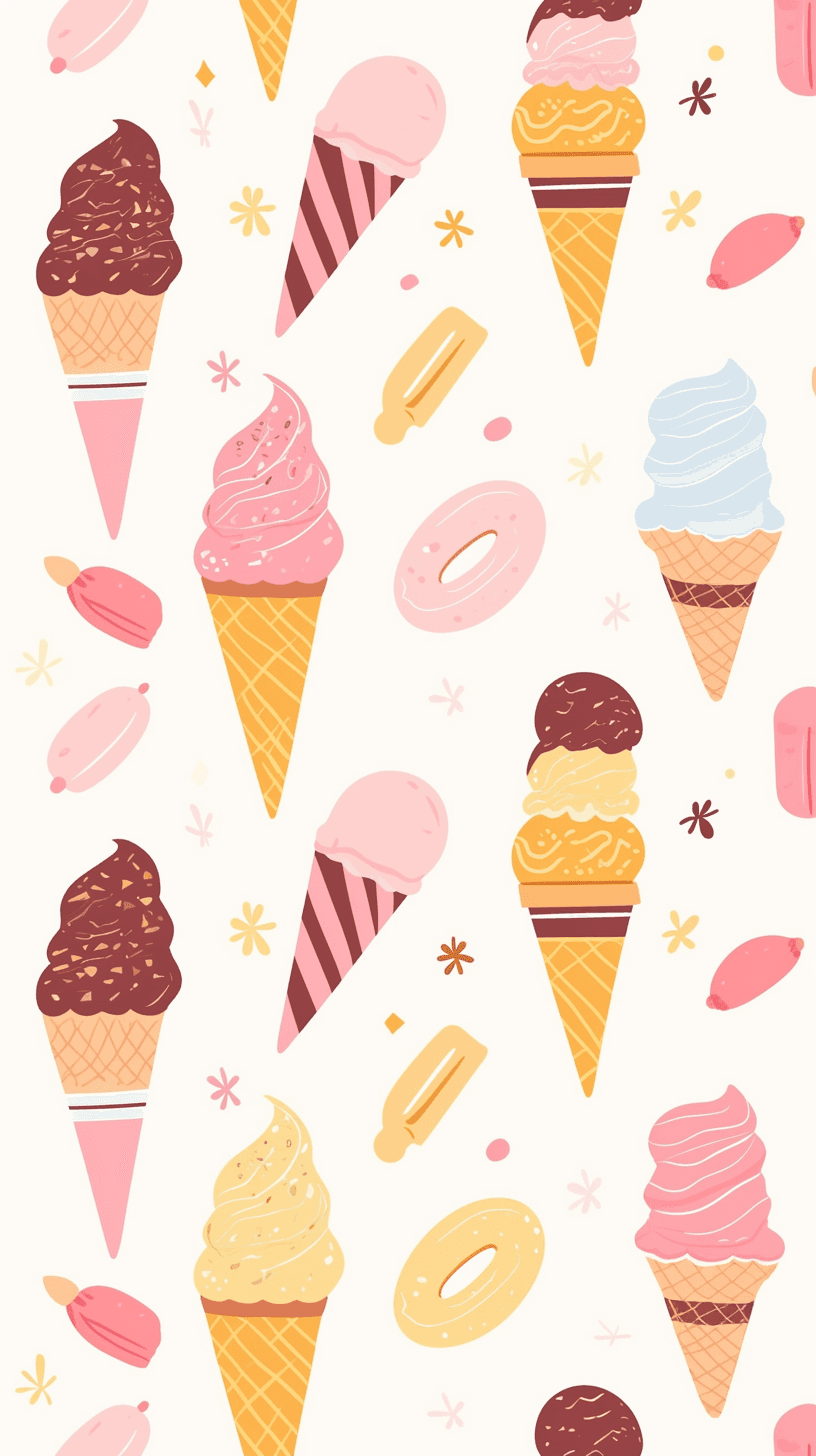 Ice Cream 101 original repeating artwork