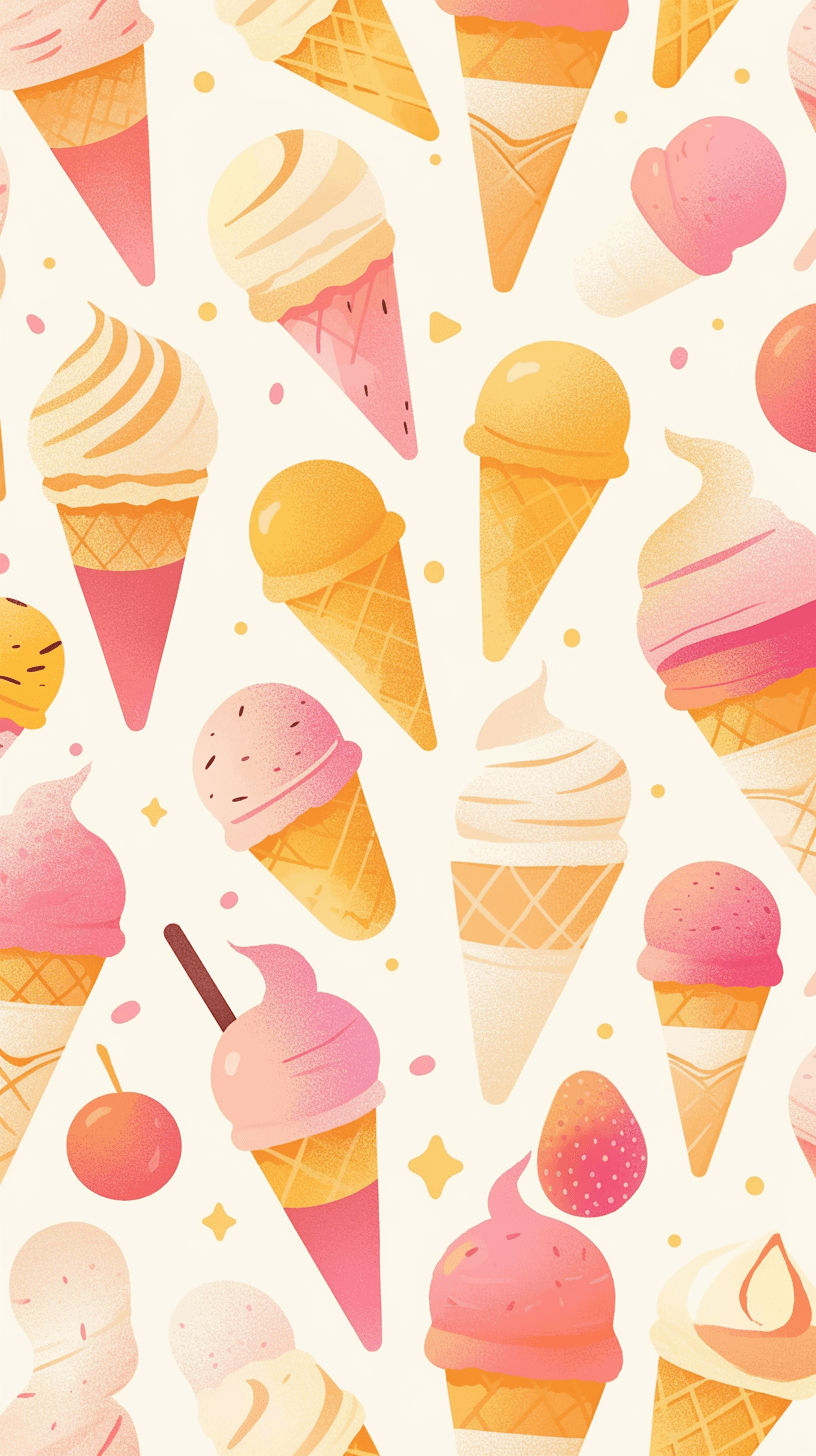 Ice Cream Flow original repeating artwork